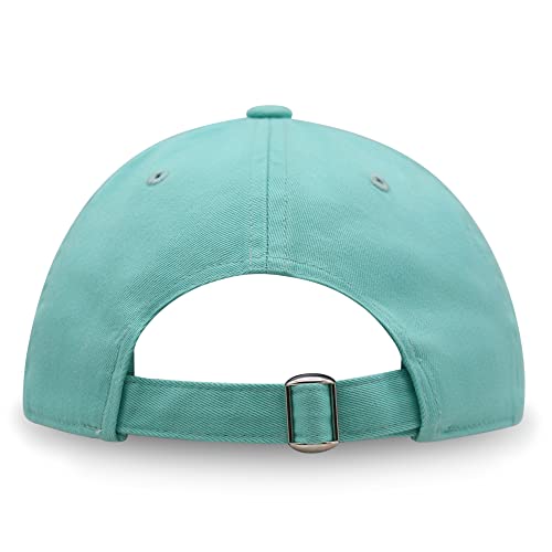 JPAK Heart and Cross Premium Dad Hat Embroidered Cotton Baseball Cap Christian Faith - color: Mint