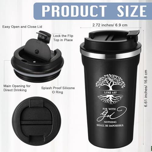Meanplan 10 10 Set Christian Bible Verse Cup, Poetry Theme, Black - color: Black, size: Poetry Theme