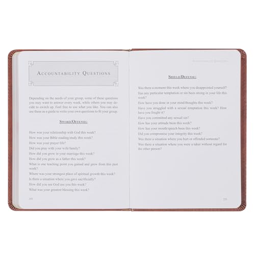 The Sword and Shield: A 40 Day Devotional for Men, Vegan Leather