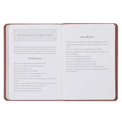 The Sword and Shield: A 40 Day Devotional for Men, Vegan Leather