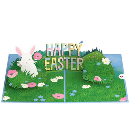 Lovepop Happy Easter Spring Meadow Pop-Up Card with Notecard & Envelope - color: Happy Easter Spring Meadow