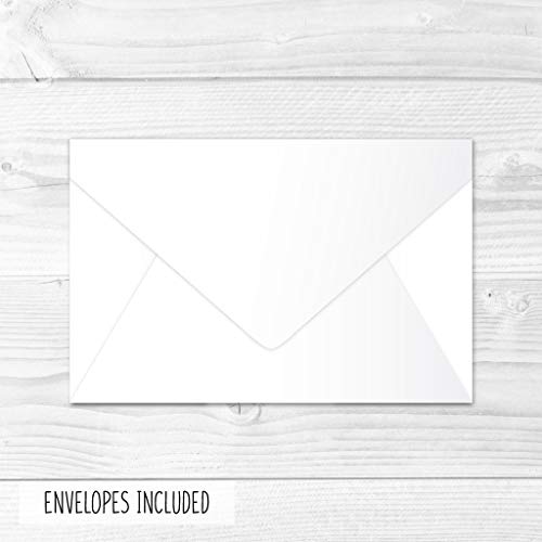 24 Bulk Thank You Cards with Envelopes Blank Cute Thank You Notes - color: Kraft White 24 pcs
