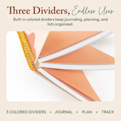 300-Page Hard Cover Notebook with Affirmations - B5 Spiral Bound - color: Keep Going