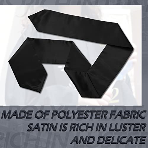 Geyoga 24 Pcs Graduation Stole Bulk Sublimation Blank 70 in - color: Black