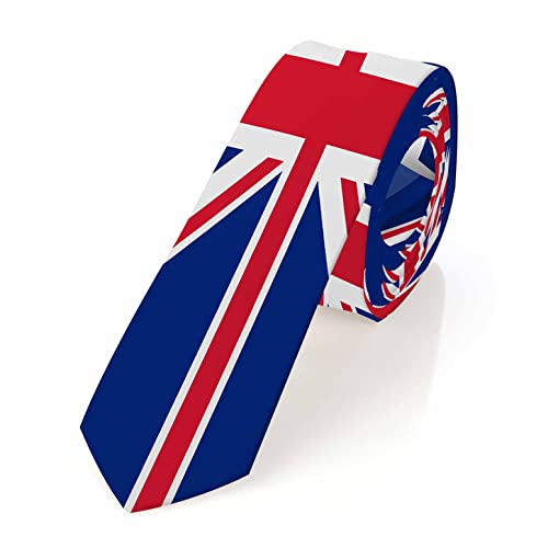 Men's Ties Novelty Tie Necktie for Men Teen Boys Multicolor Tie Party Holiday Thanksgiving Christmas - color: United Kingdom Flag