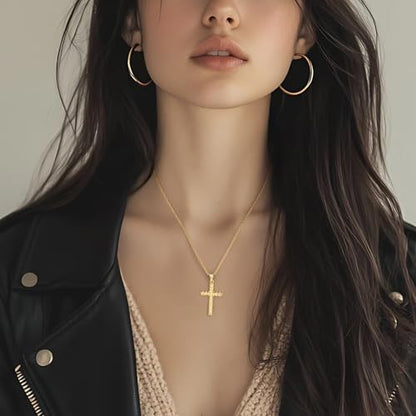 Cross Necklace for Women 14K Gold Cross Necklaces for Women