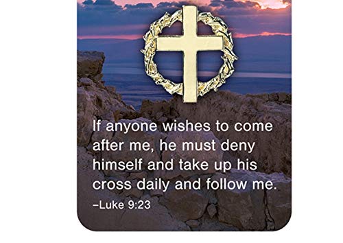 Needzo Walk With Me Easter and Lent Crown of Thorns Lapel Pin with Card, 7/8 Inch