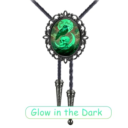 GelConnie Gothic Bolo Tie for Men Women 3D Art Western Cowboy Necktie - color: Skull Bolo Tie