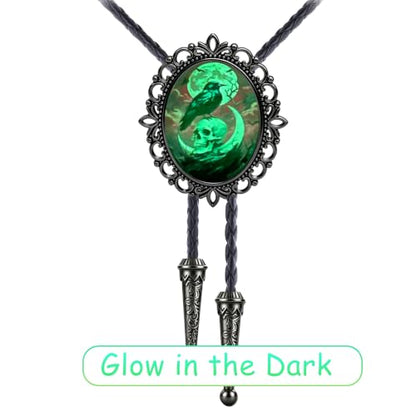 GelConnie Gothic Bolo Tie for Men Women 3D Art Western Cowboy Necktie - color: Skull Bolo Tie
