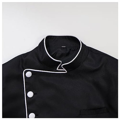 Men's Cassock Choir Short Cassock Minister Robe Clergy Pulpit Liturgical Church Top Coat - color: Black, size: Large