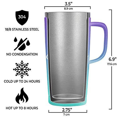 SANDJEST 20oz Travel Tumbler With Handle Inspirational Gift For Women, Colleagues, Mom, Motivation Gift Idea for Mother's Day, Birthday Gifts For Her - color: Inspiration 2
