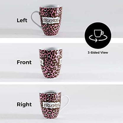 Divinity Boutique 20611 Boxed Mugs, Friends Leopard, 12 ounce - color: Friends Leopard