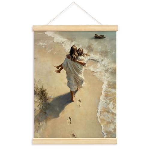 YZSLA Christian Wall Art Decor,Jesus Wall art Hanging Canvas Prints - color: Bible-Beach