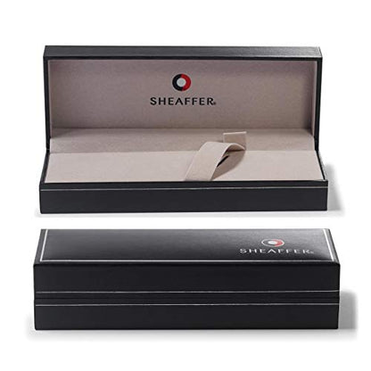Sheaffer Intensity Engraved Matte Black Fountain Pen with Chrome Cap, Trim, and Medium Nib - color: Engraved Matte Black, style: Fountain Pen, Medium Nib