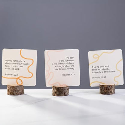 DIVERSEBEE Bible Verse Cards, 60 Unique Prayer Cards (Proverbs Theme) - color: Proverbs