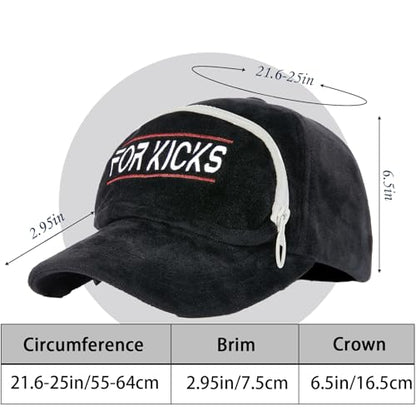Baseball Cap for Women Men - Adjustable Size Hat - color: Black-19