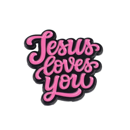 Jesus Loves You Enamel Pins, Jesus Quote Saying Pins, Christian Faith Brooch, Religious Brooches, Jesus Badges, Brooch Badge For Christian God Lover, Religious Decoration Pin Jewelry Accessories