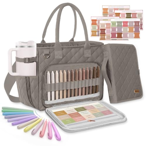BellaHold Large Bible Bag with Bible Cover Case for Women - color: Taupe