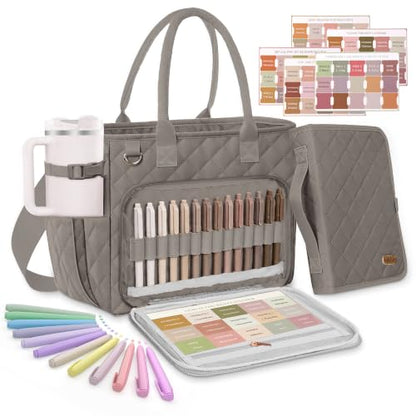 BellaHold Large Bible Bag with Bible Cover Case for Women - color: Taupe