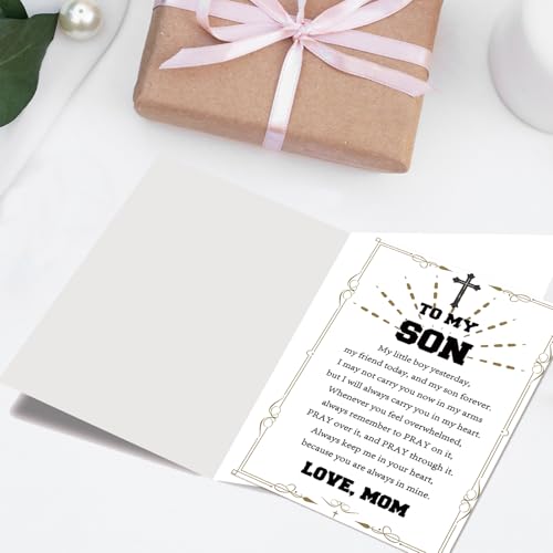 Christian Birthday Card for Son, Religious Gift from Mom - style: AM-448