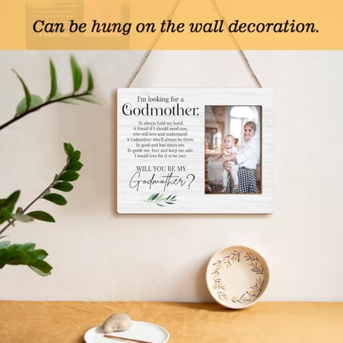 JioJio Chan Godmother Proposal Gift Picture Frame，Will You Be My Godmother - color: white02