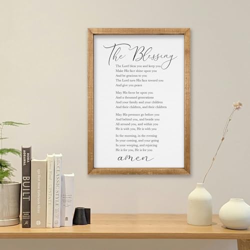 comurdyo The Blessing Bible Verse Wall Art, 16"×11", Wood - color: The Blessing (Wood), size: 16"L x 11"W