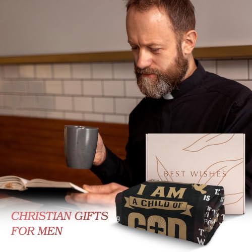 Christian Gifts for Men, Christian Blanket, Birthday Gifts for Men - color: Gray, size: 50*60IN