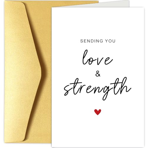 Simply Sympathy Card, Encouragement Card, Thinking of You Cards, Get Well Soon Cards, Sending You Love and Strength - color: Love and Strength