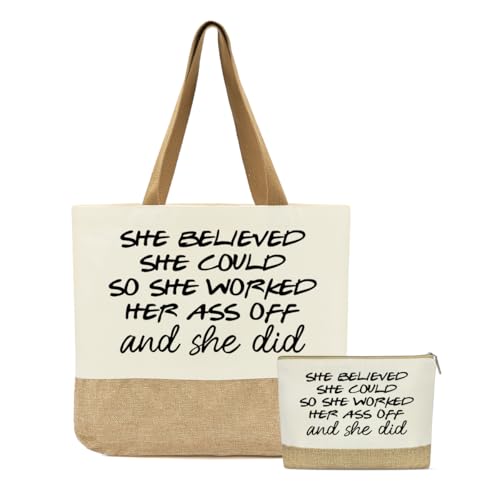 FriendsTote Bag, Funny gift Friend Tote bag, Best friend Makeup Bag, for Women Men Best Friends Birthday Gift - color: Believed 0158