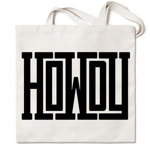 Western Canvas Tote Bag, Western Gift for Women - color: Howdy