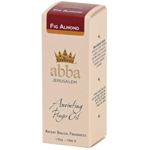 Dicksons Abba Jerusalem Anointing Prayer Oil, Scented Biblical Oil for Prayer, Worship, Home Devotion and Blessing .5 Ounce Favor and Abundance Fig Almond