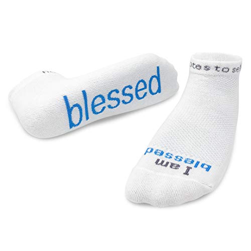 notes to self – Inspirational Religious Socks for Men & Women, Spiritual Gifts - color: White-blessed, size: Medium