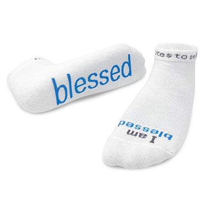 notes to self – Inspirational Religious Socks for Men & Women, Spiritual Gifts - color: White-blessed, size: Medium