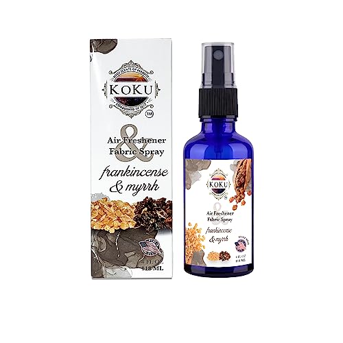 Frankincense Myrrh Air Freshener - Room Spray - Odor Eliminator - Deodorizer - Car Air Freshener - Home Spray - Linen Spray - Fabric Refresher - Non-Toxic - Alcohol Free (4 Oz) - size: 4 Ounce