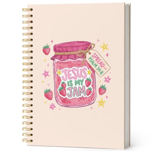 Strawberry Jesus Christian Notebook Journal for Women 5.5x8.3 - color: jesus is my jam