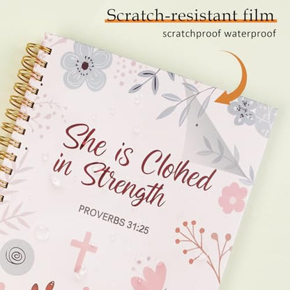 Aesthetic Christian Bible Journal for Women 5.5x8.3 Inch - color: 3-Christian-Notebook