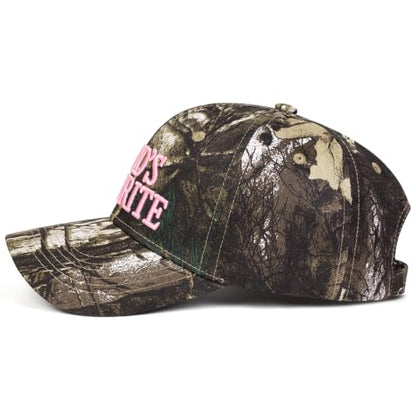 Trendy Embroidered Baseball Cap for Men & Women, Adjustable Snapback Hat for Casual Wear - color: God's Favorite| Pink