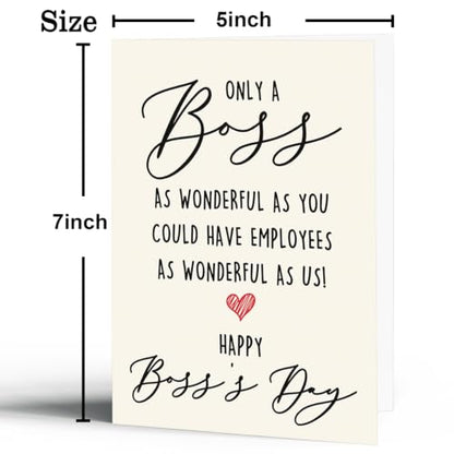 Happy Boss Day Card Gifts, Boss's Day Gifts for Women Men - color: BK-137