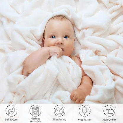 Personalized Baby Blanket, Bear Baby Girl Name Blanket, Custom Newborn Swaddle with Name, Personalized Baby Blankets for Girls, Soft Custom Blankets, Baptism, Fleece Soft 30"X40" - color: Bear Baby