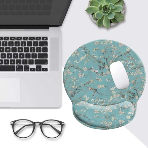 Mouse Pads for Desk, Ergonomic Mouse Pad with Wrist Rest Gaming Mousepad - color: Round-B3