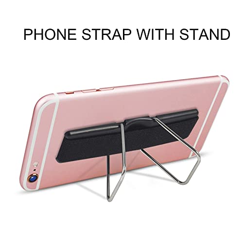 Phone Holder for Hand, CISID 5 Pcs Phone Gripper for Back of Phone Grip Phone Finger Holder Suitable for iPhone Samsung and Most Smartphones(Black,Silver,Rose Gold,Gold,Red 5PCS) - color: Black,Silver,Rose Gold,Gold,Red