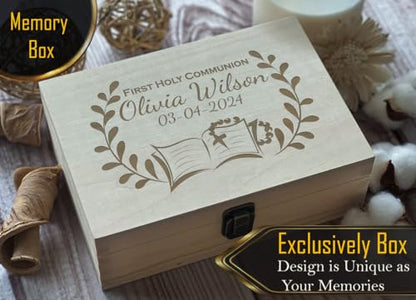 Tailored First Holy Communion Christian Gift: Custom Engraved Name and Date - Special Keepsake for a Blessed Occasion