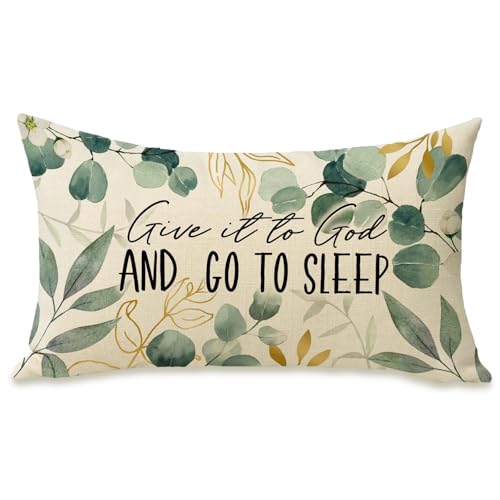 Fahrendom Christian Lumbar Decorative Rectangle Pillow Cover 12 x 20