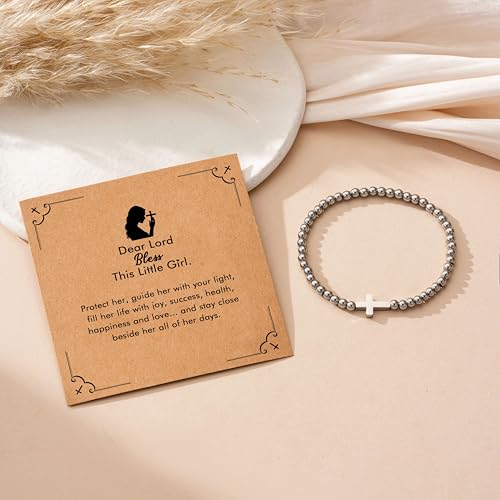 RZKING Cross Bracelet for Women, Christian Gifts for Women Friends Mom - style: Bless