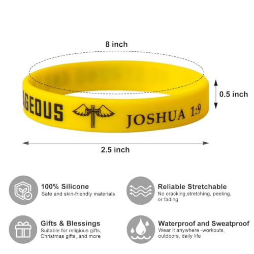 100 Pcs Bible Verse Bracelets Christian Wristbands - color: Fresh C-100P