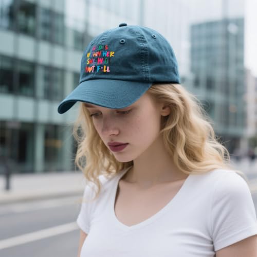 Blessed Christian Quote Faith Believe Bible Verse Inspirational Cap Meaningful Gift Women