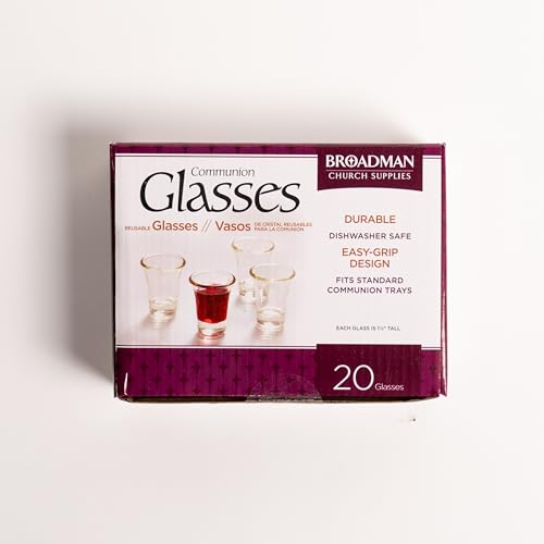 Broadman Glass Communion Cups, 40 Count