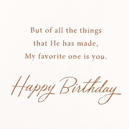 American Greetings Religious Birthday Card (Favorite One is You) - color: Favorite One is You