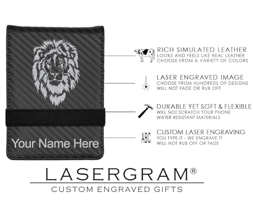 LaserGram Mini Padfolio with Notepad and Pen, Christian Cross, Personalized Engraving Included (Carbon Fiber Black with Silver) - color: Carbon Fiber Black With Silver