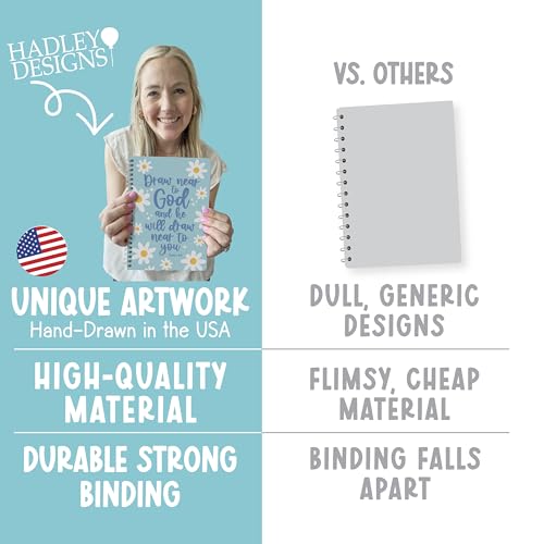 Christian Journals for Women - Bible Notebook for Note Taking - style: Teal Pastel